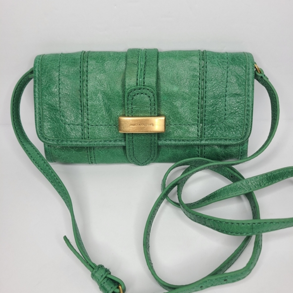 Green Leather Crossbody Bag